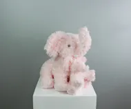Ellie & Baby - Pink Plush Elephants