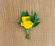 Yellow Spray Rose Boutonniere