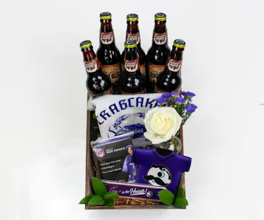 Get ready for the ultimate Ravens football experience with the 'Gameday' crate, designed for the true fan! 
