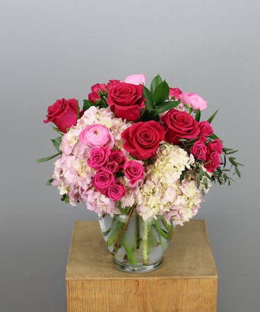 Indulge in the sweetness of love with our 'Strawberry Shortcake' floral arrangement.