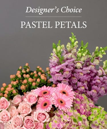 Let the talented designers at Radebaugh Florist create a beautiful pastel bouquet using the freshest selection of premium pastel flowers from our bountiful coolers.