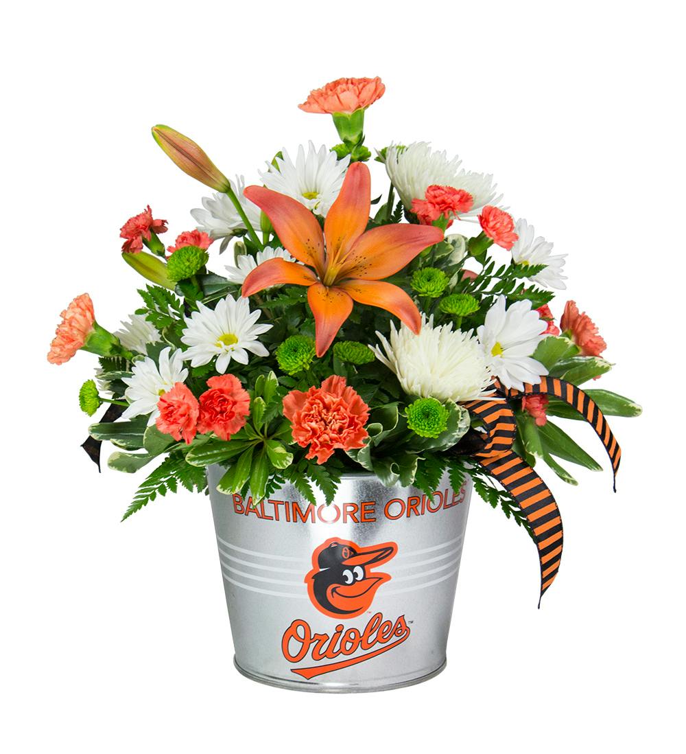 Baltimore Oriole's Bouquet Sports Flowers Radebaugh Florist
