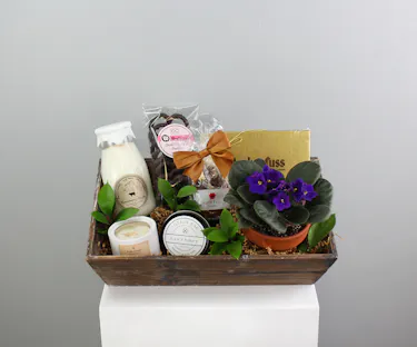 This crate was inspired by ME time! Sit back, relax, and meditate.