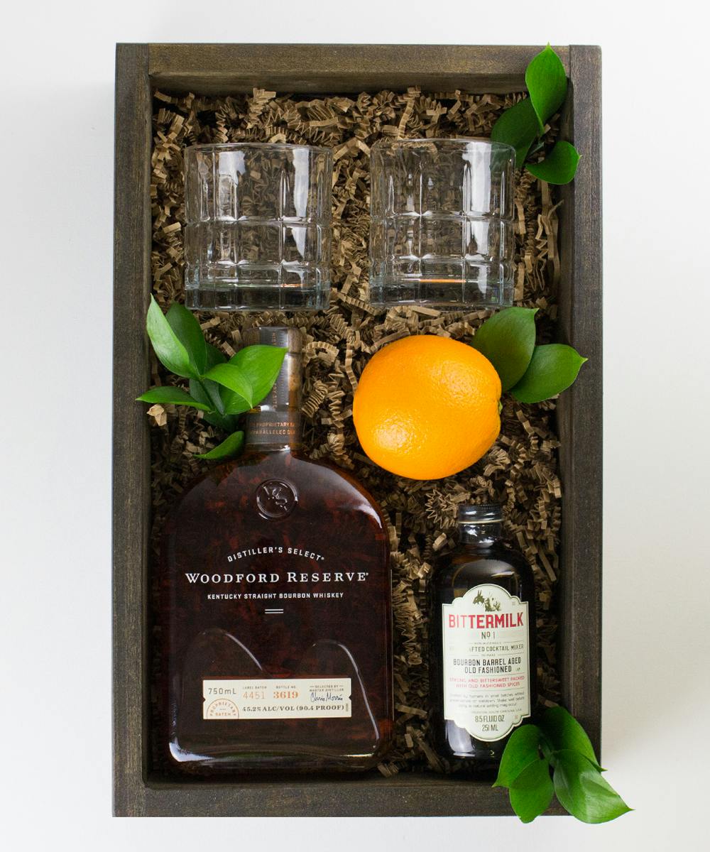An Old Fashioned Gift Crate Wine & Spirits Radebaugh Florist